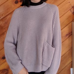 Lavender purple knit sweater